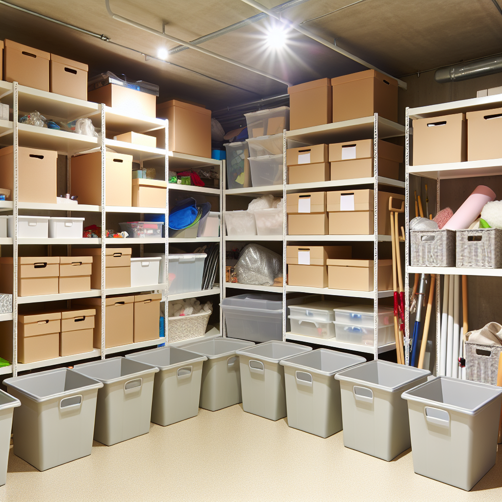 Basement Storage Organization