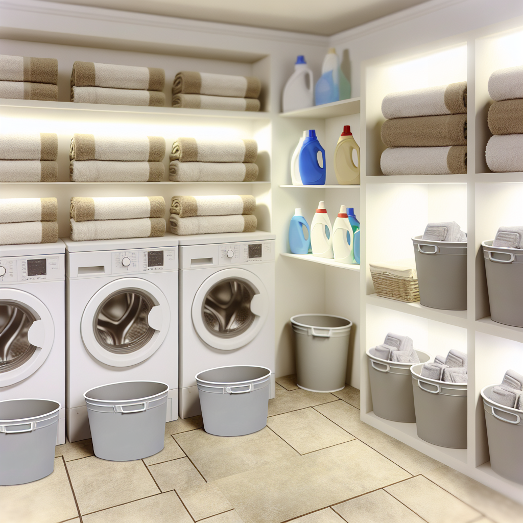 Organized laundry room
