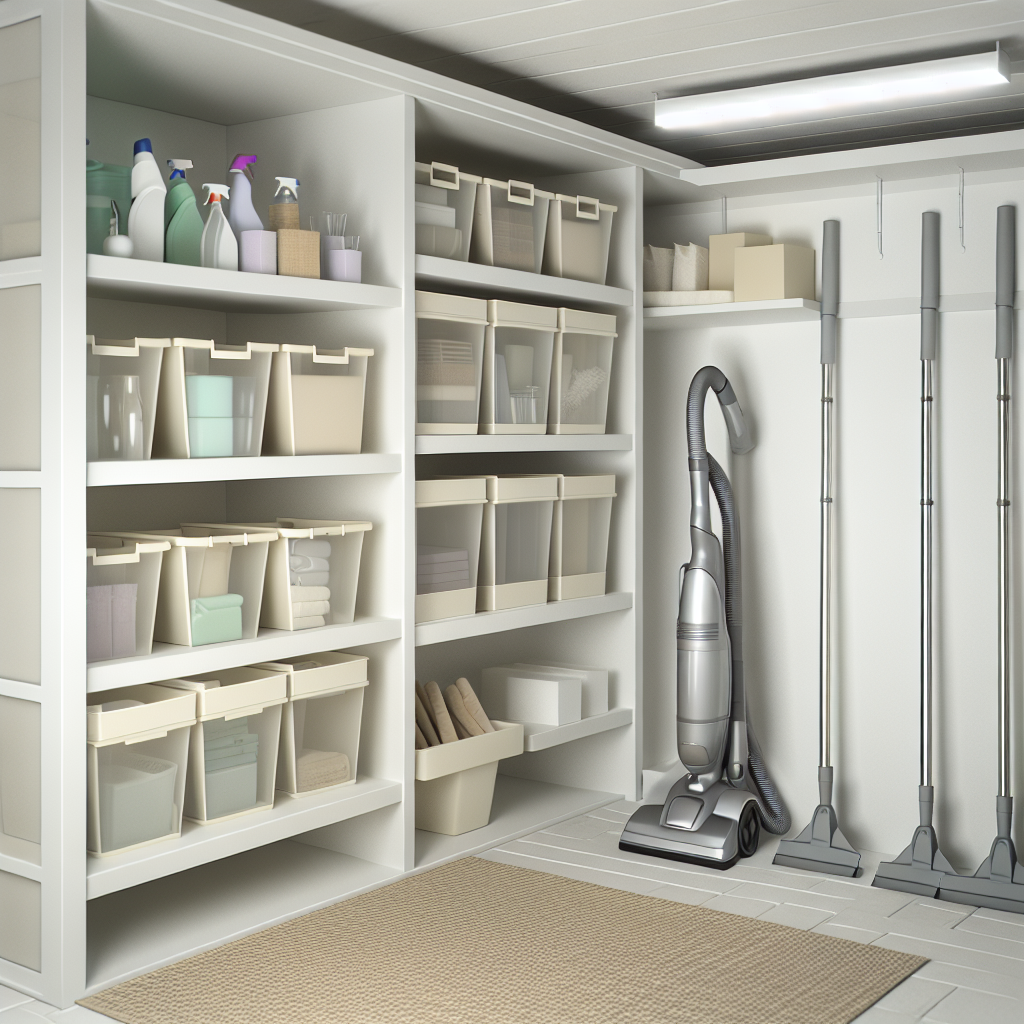 Utility closet organization